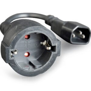 Kabel zasilający Gembird PC-SFC14M-01 IEC 320 C14 - schuko(F) do UPS 15 cm