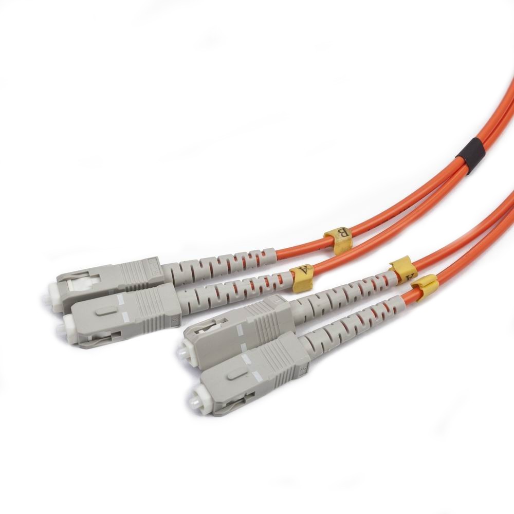 Kabel światłowód krosowy Gembird SC-SC Duplex mm 50/125 OM2 (1 m)