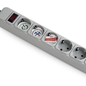 Listwa przeciwprzepięciowa Gembird SPG6-B-6C (1,8 m)