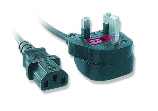 Kabel zasilający komputerowy Gembird PC-187 z wtyczką UK (angielska) 1,8 m - obrazek 3