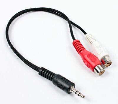 Kabel stereo mini Jack-2x RCA Gembird CCA-406 (0,2 m) - obrazek 3