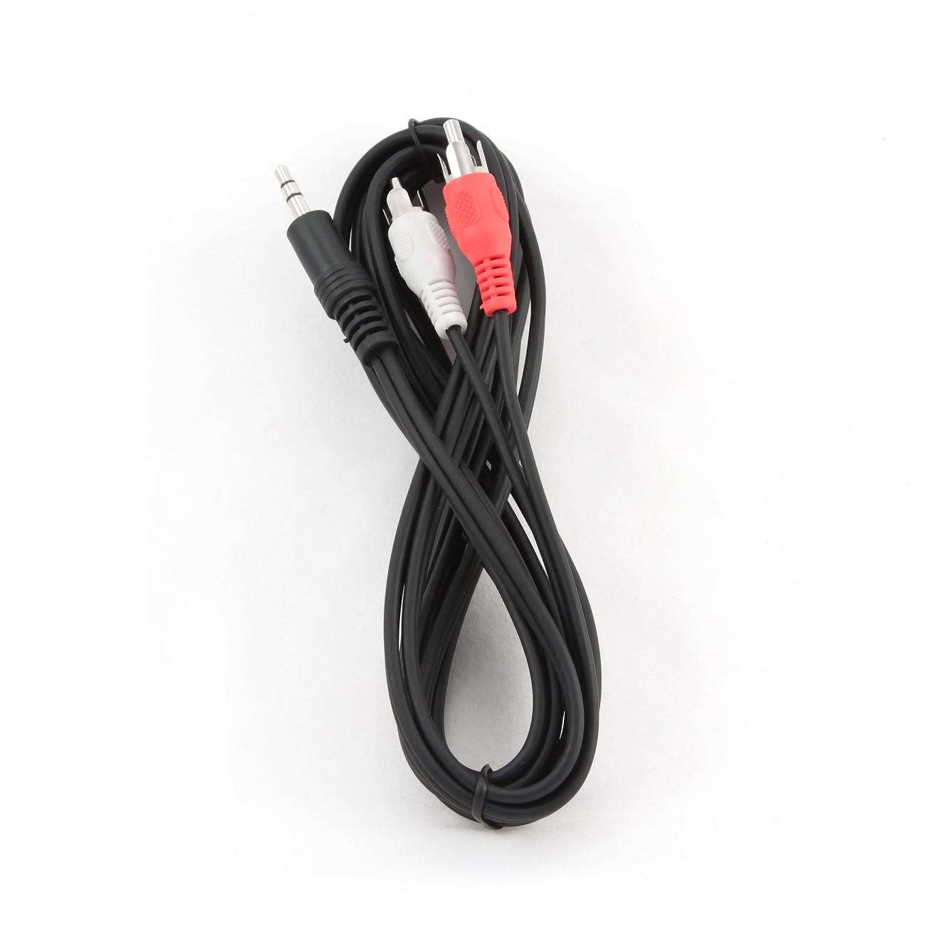 Kabel stereo mini Jack-2x RCA Gembird CCA-458-2.5M (2,5 m) - obrazek 3