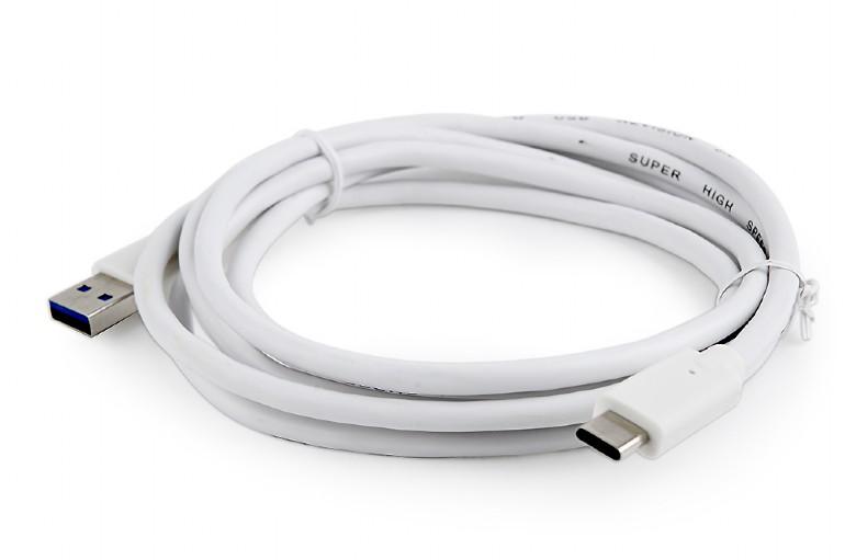 Kabel USB 3.0 typ C(AM/CM) 1.8m biały Gembird - obrazek 3