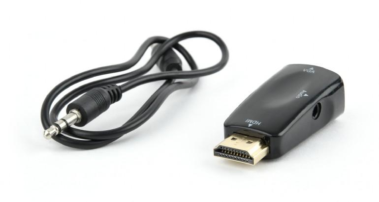 Konwerter sygnału HDMI do VGA z gniazdem mini Jack Gembird