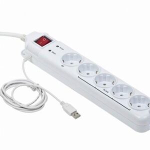 Listwa przeciwprzepięciowa schuko Master/Slave Gembird PCW-MS2G (1.8m)