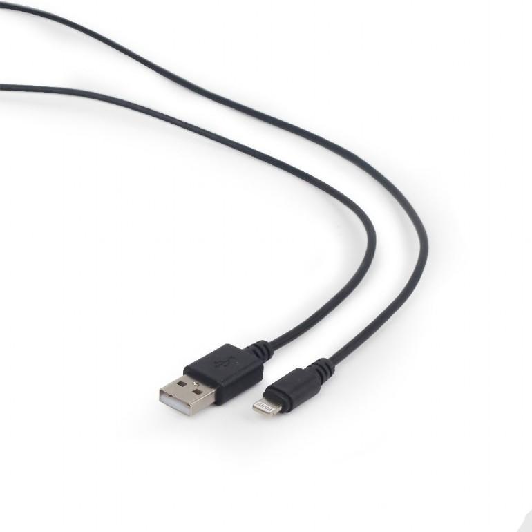 Kabel USB 2.0 na Lightning 2m czarny Gembird - obrazek 3
