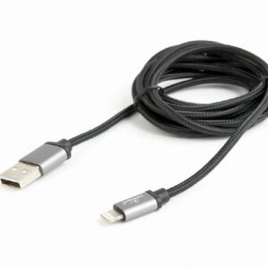 Kabel USB-A męski do lightning iPhone 1.8m Gembird (czarny)