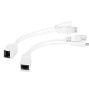 Adapter PoE zasilanie po skrętce 0.15m biały Gembird