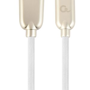 Kabel USB 2.0 - typ C (AM/CM) 1m oplot gumowy biały Gembird