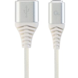 Kabel USB 2.0 (AM/8-pin lightning M) oplot tekstylny 2m biały Gembird