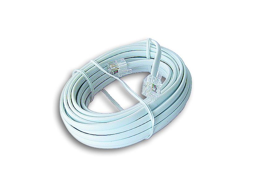 Kabel telefoniczny RJ11 6P4C Gembird 3m (biały) - obrazek 3