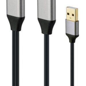 Adapter HDMI męski do DisplayPort męski + USB-A męski 4K Gembird A-HDMIM-DPM-01 czarny