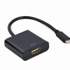 Adapter USB-C męski do HDMI żeński 4K przy 60 Hz czarny Gembird