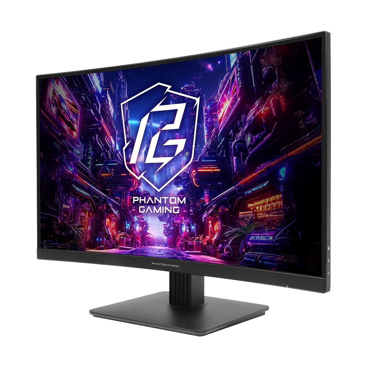 Monitor ASRock 27" Curved Gaming Monitor PG27QRT1B 2xHDMI DP głośniki 2x2W - obrazek 3