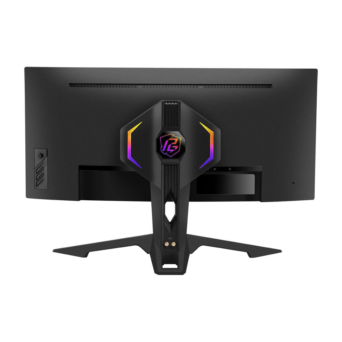 Monitor ASRock 34" Curved Phantom Gaming Monitor PG34WQ15R3A 2xHDMI DP USB-C WiFi głośniki 2x2W - obrazek 3