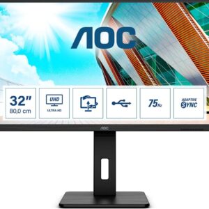 Monitor AOC 31,5" U32P2 2xHDMI DP 4xUSB 3.1 głośniki
