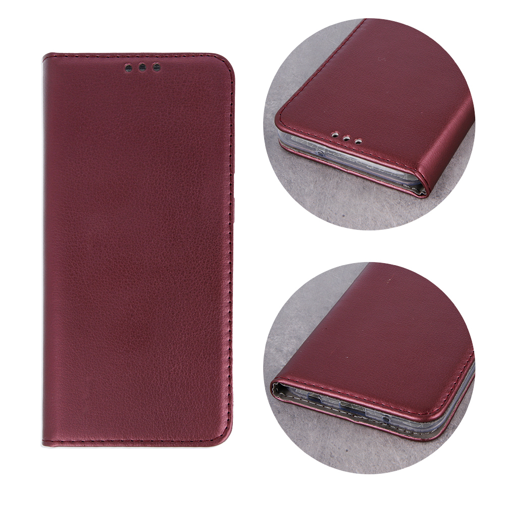 Etui Smart Magnetic do Honor Magic 7 Pro burgundowe - obrazek 4