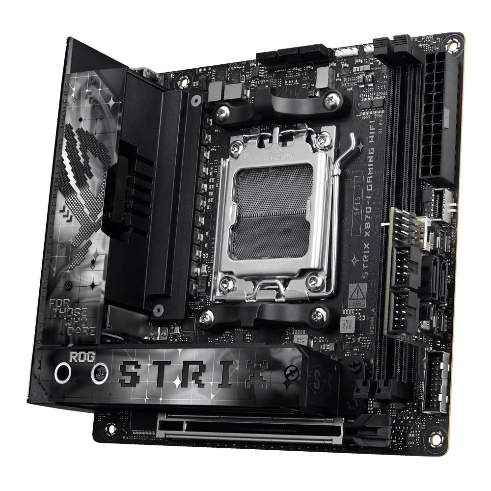 Płyta Asus ROG STRIX X870-I GAMING WIFI /AMD X870/DDR5/SATA3/M.2/WiFi/BT/PCIe5.0/AM5/mITX - obrazek 3