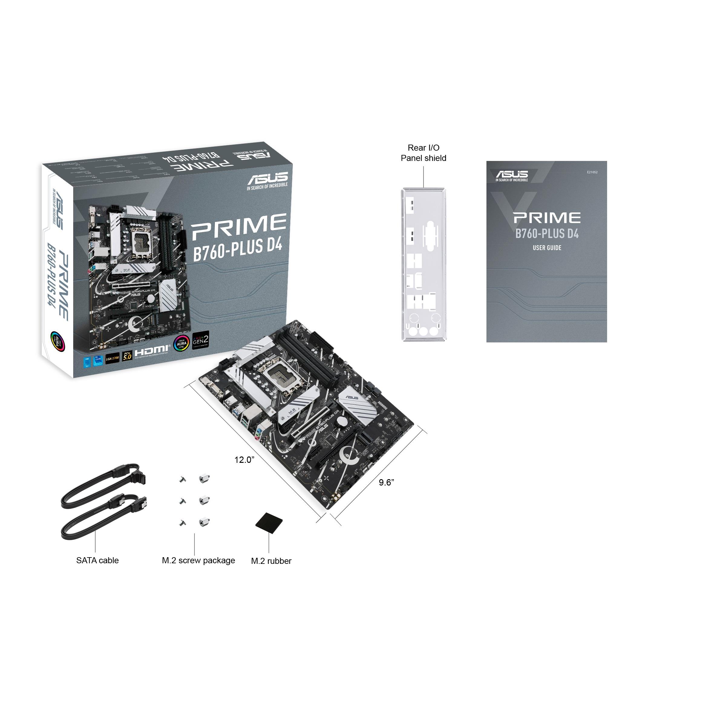 Płyta Asus PRIME B760-PLUS D4 /B760/DDR4/SATA3/M.2/USB3.2/s.1700/ATX - obrazek 3