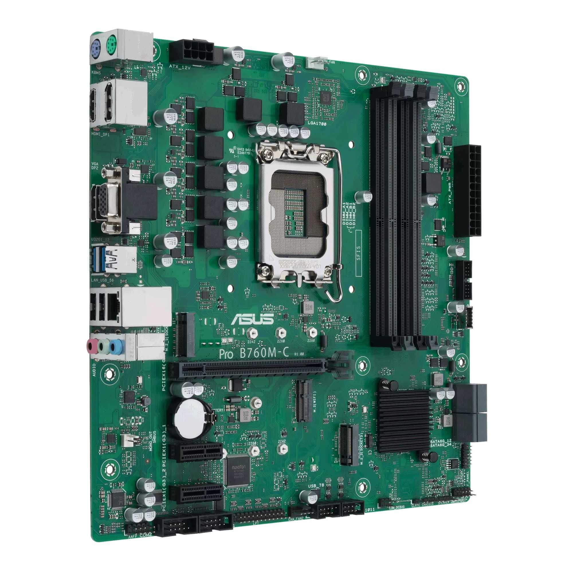 Płyta Asus PRO B760M-C-CSM /B760/DDR5/SATA3/M.2/USB3.0/PCIe4.0/s.1700/mATX - obrazek 2