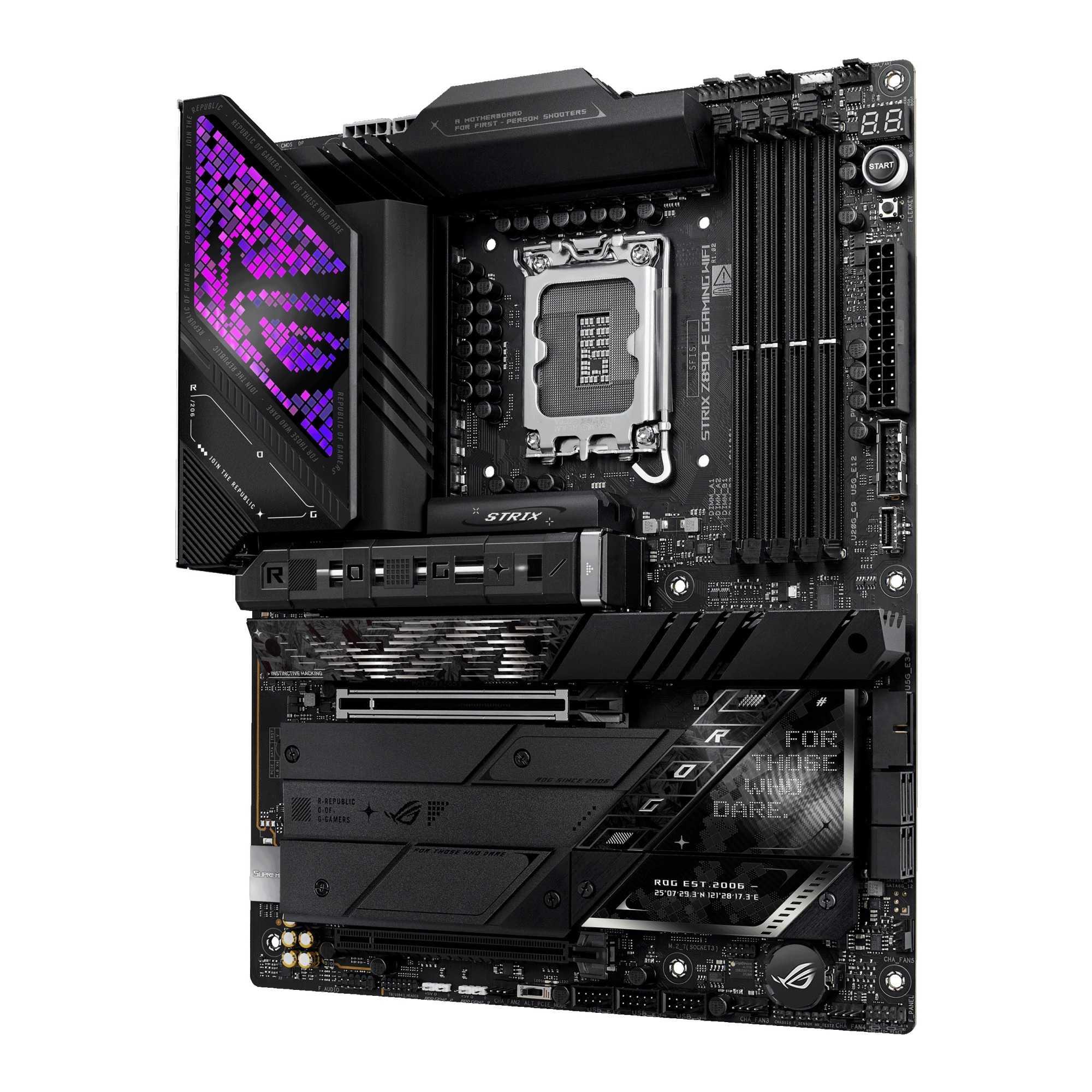 Płyta Asus ROG STRIX Z890-E GAMING WIFI /Z890/DDR5/SATA3/M.2/USB4/WiFi/BT/PCIe5.0/s.1851/ATX - obrazek 3