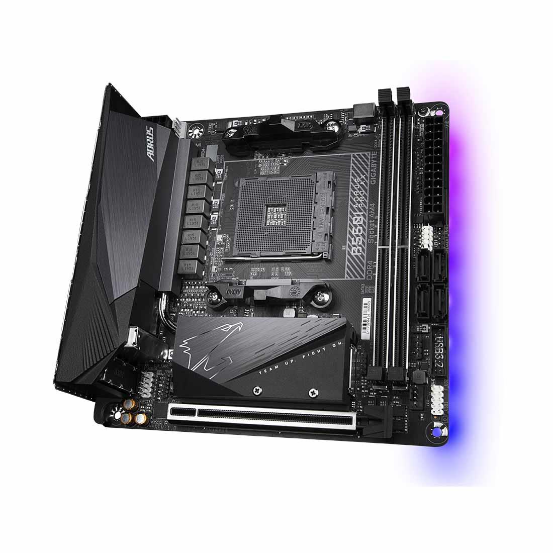 Płyta Gigabyte B550I AORUS PRO AX /AMD B550/DDR4/SATA3/M.2/USB3.1/WiFi/BT/PCIe4.0/AM4/Mini-ITX - obrazek 3