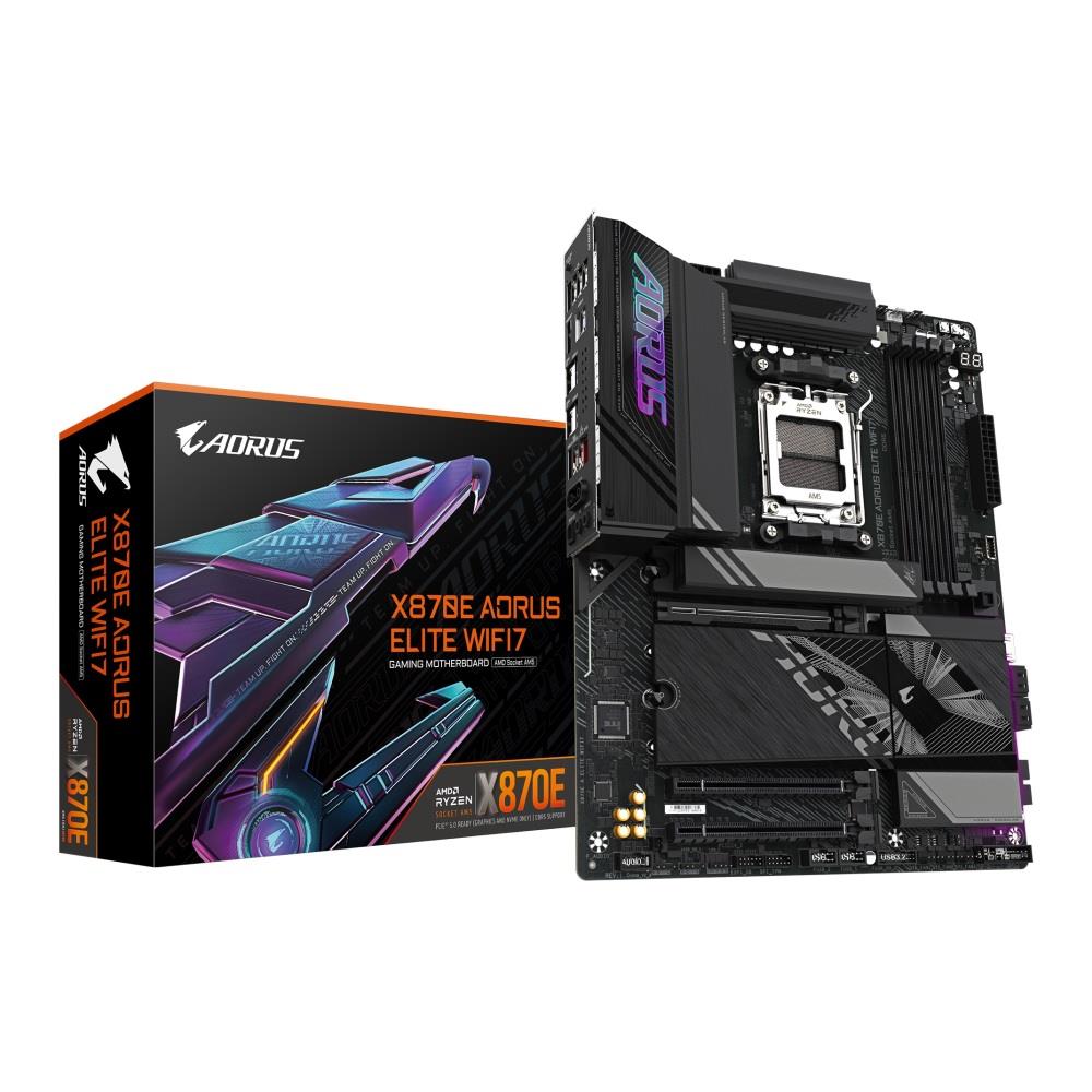 Płyta Gigabyte X870E AORUS ELITE WIFI7 /AMD X870/DDR5/SATA3/M.2/USB4/PCIe5.0/WiFi/BT/AM5/ATX - obrazek 5