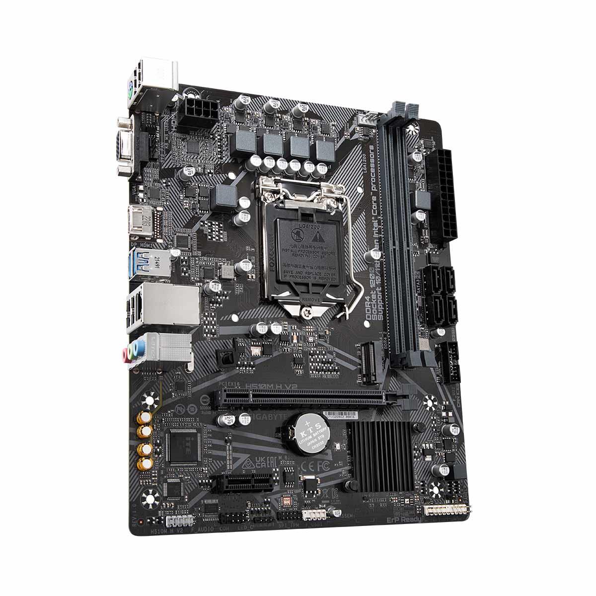 Płyta Gigabyte H510M H V2 (rev. 1.0) /H470/DDR4/SATA3/M.2/USB3.0/PCIe3.0/s.1200/mATX - obrazek 2