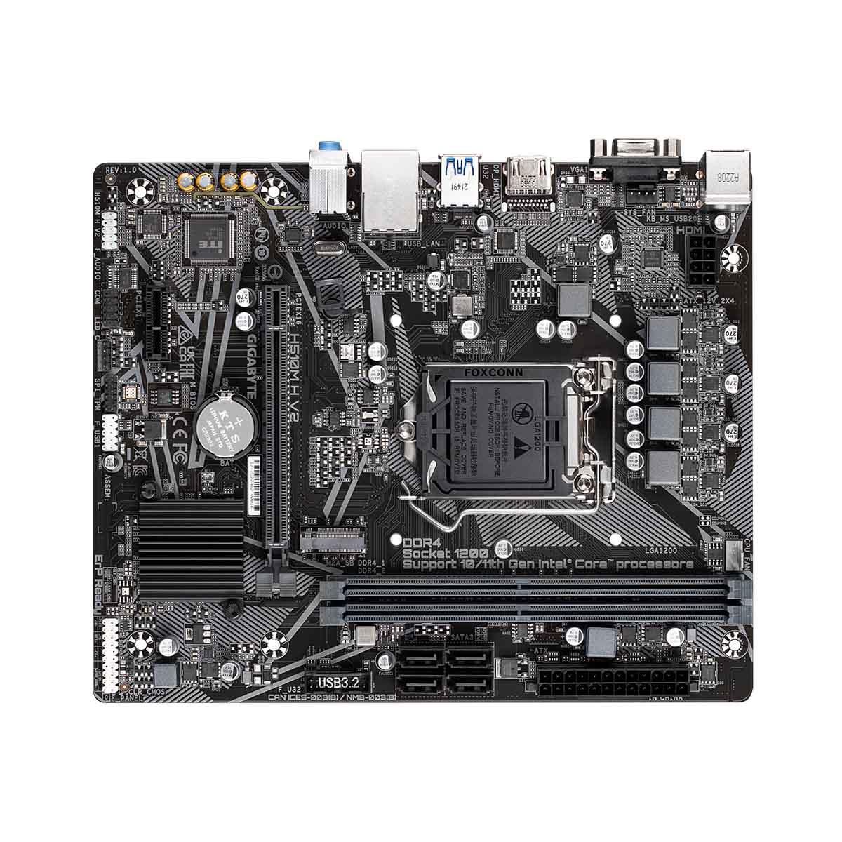 Płyta Gigabyte H510M H V2 (rev. 1.0) /H470/DDR4/SATA3/M.2/USB3.0/PCIe3.0/s.1200/mATX - obrazek 3