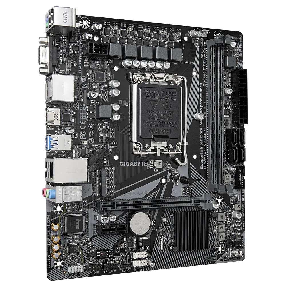 Płyta Gigabyte H610M S2H V3 DDR4 (rev. 1.0) /H610/DDR4/SATA3/M.2/USB3.0/PCIe4.0/s.1700/mATX - obrazek 2
