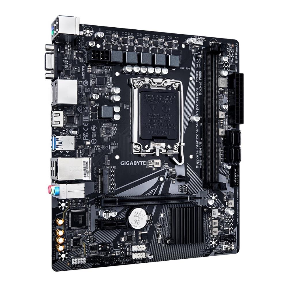 Płyta Gigabyte H610M S2H V2 (rev. 1.0) /H610/DDR5/SATA3/M.2/USB3.0/PCIe4.0/s.1700/mATX - obrazek 2