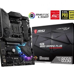 Płyta MSI MPG B550 GAMING PLUS /AMD B550/DDR4/SATA3/M.2/USB3.1/PCIe4.0/AM4/ATX