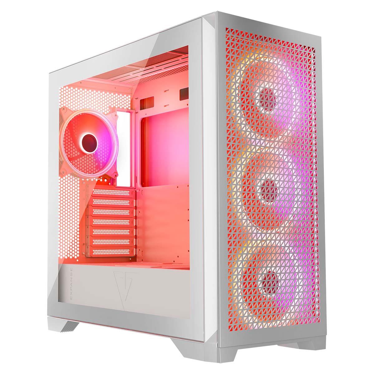 Obudowa Modecom Volcano Expanse T APEX ARGB MIDI Biała - obrazek 2