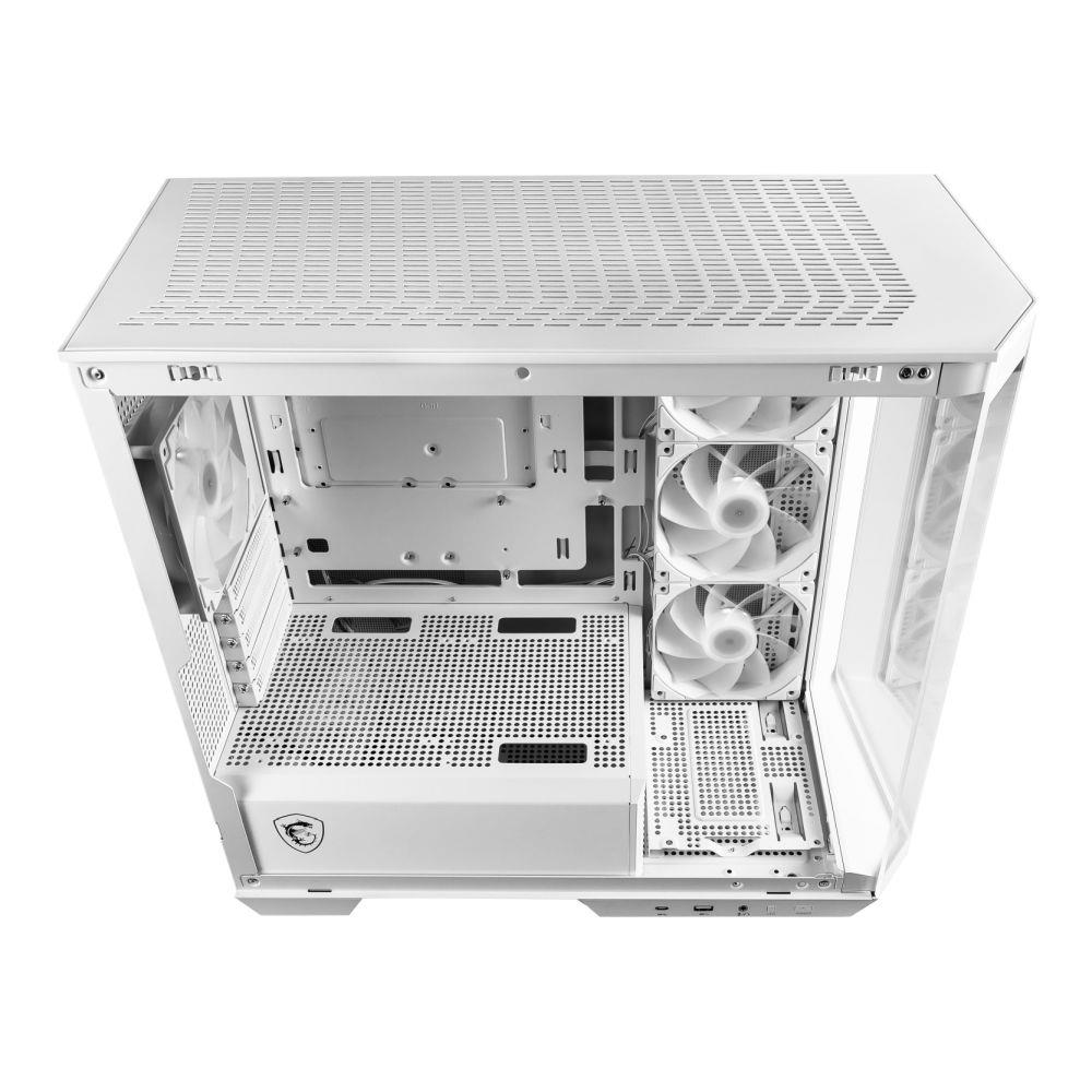 Obudowa MSI MAG PANO M100R PZ WHITE M-ATX Micro Tower z oknem, bez zasilacza - obrazek 7