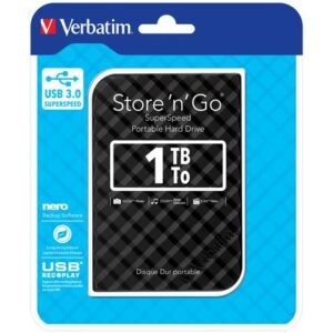 Dysk zewnętrzny Verbatim 1TB Store 'n' Go 2.5" 5400 USB 3.0 czarny