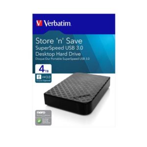 Dysk zewnętrzny Verbatim 4TB 3.5" Store 'n' Save 2Gen czarny USB 3.0