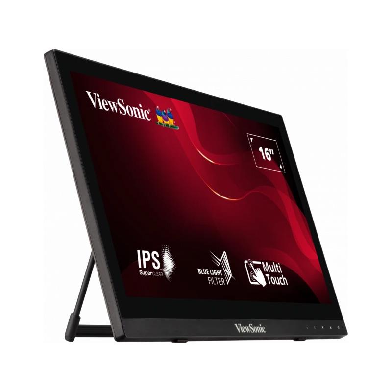 Monitor przenośny dotykowy ViewSonic 15,6" Touch TD1630-3 (VS17495) HDMI VGA USB-B głośniki 2x1W - obrazek 3