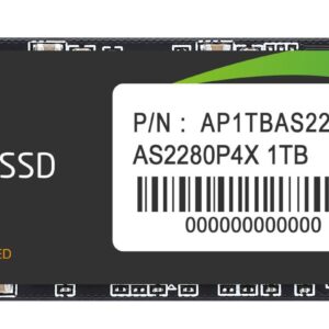 Dysk SSD Apacer AS2280P4X 1TB M.2 2280 PCIe NVMe Gen3 x4 (2100/1700 MB/s)