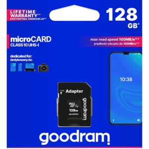 Karta pamięci microSDXC GOODRAM 128GB M1AA-1280R12 cl 10 UHS-I + adapter
