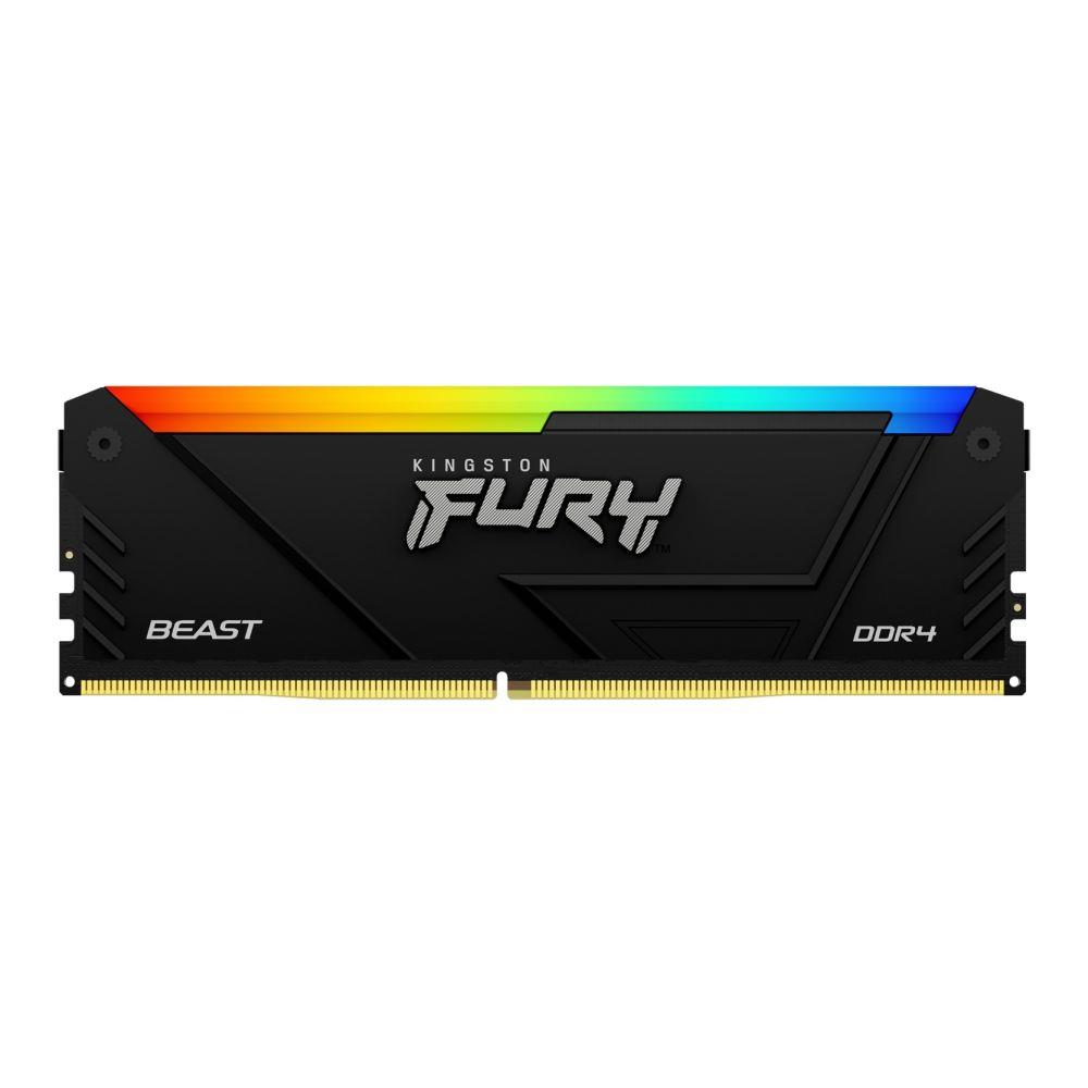 Pamięć DDR4 Kingston Fury Beast RGB 16GB (1x16GB) 3600MHz CL18 1,35V czarna - obrazek 2