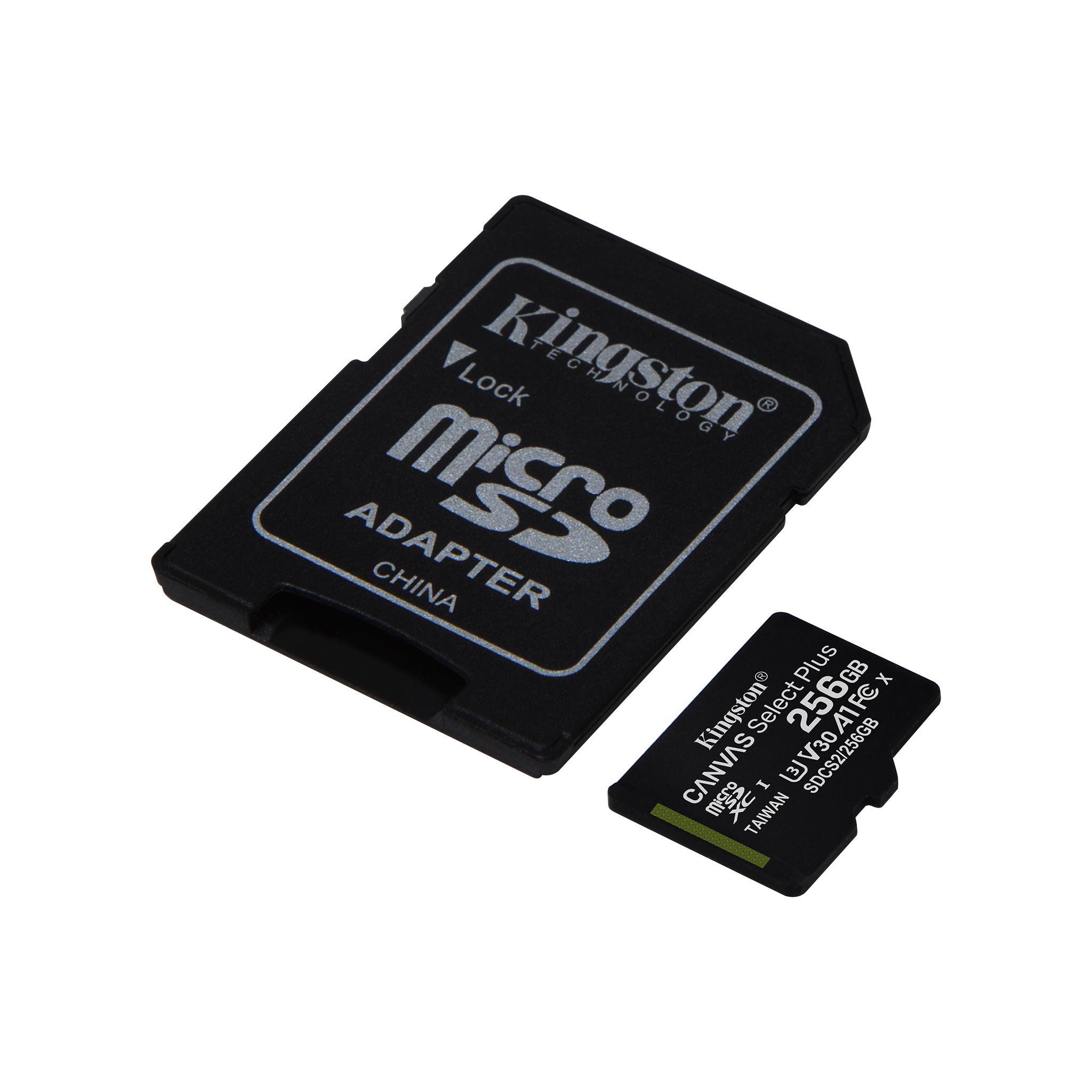 Karta pamięci Kingston microSD Canvas Select Plus 256GB Class 10 + adapter - obrazek 2