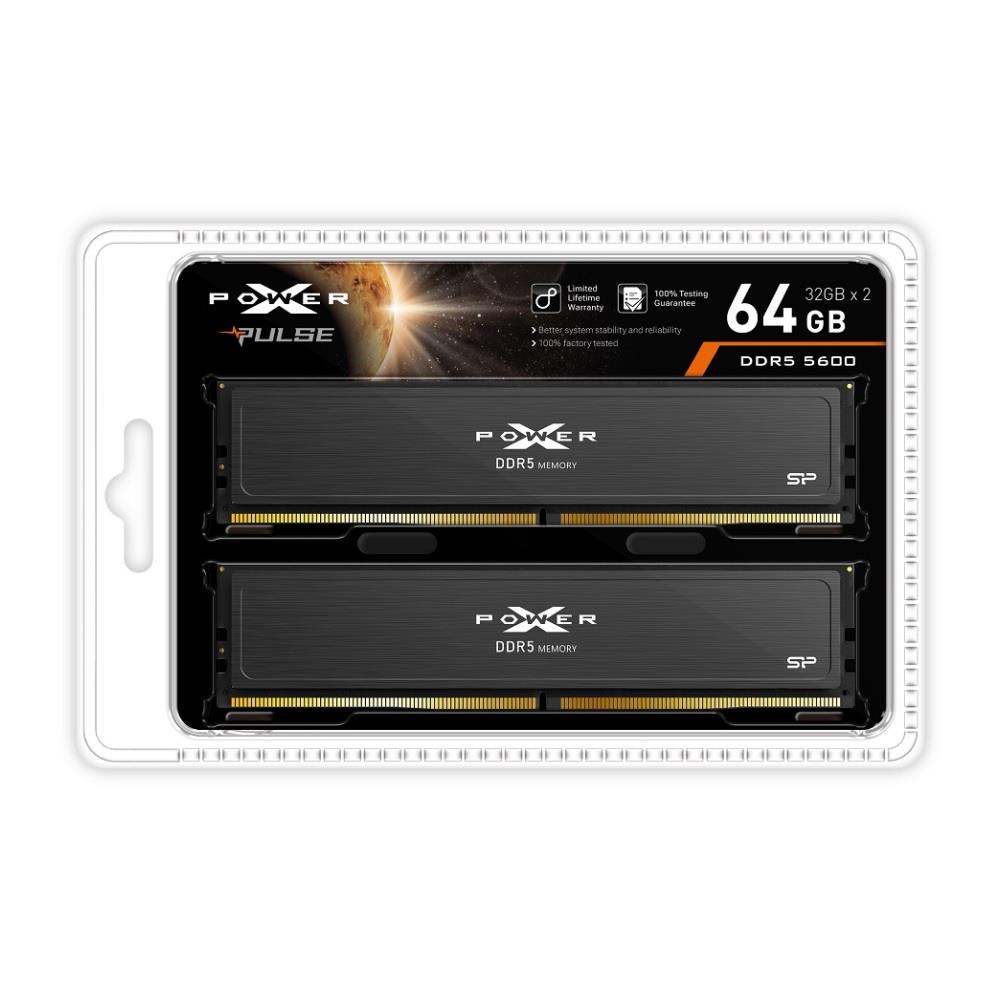 Pamięć DDR5 Silicon Power XPOWER Pulse Gaming 64GB (2x32GB) 5600MHz CL40 1,25V Black - obrazek 2