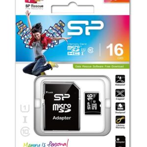 Karta pamięci MicroSDHC Silicon Power 16GB Class 10 + adapter