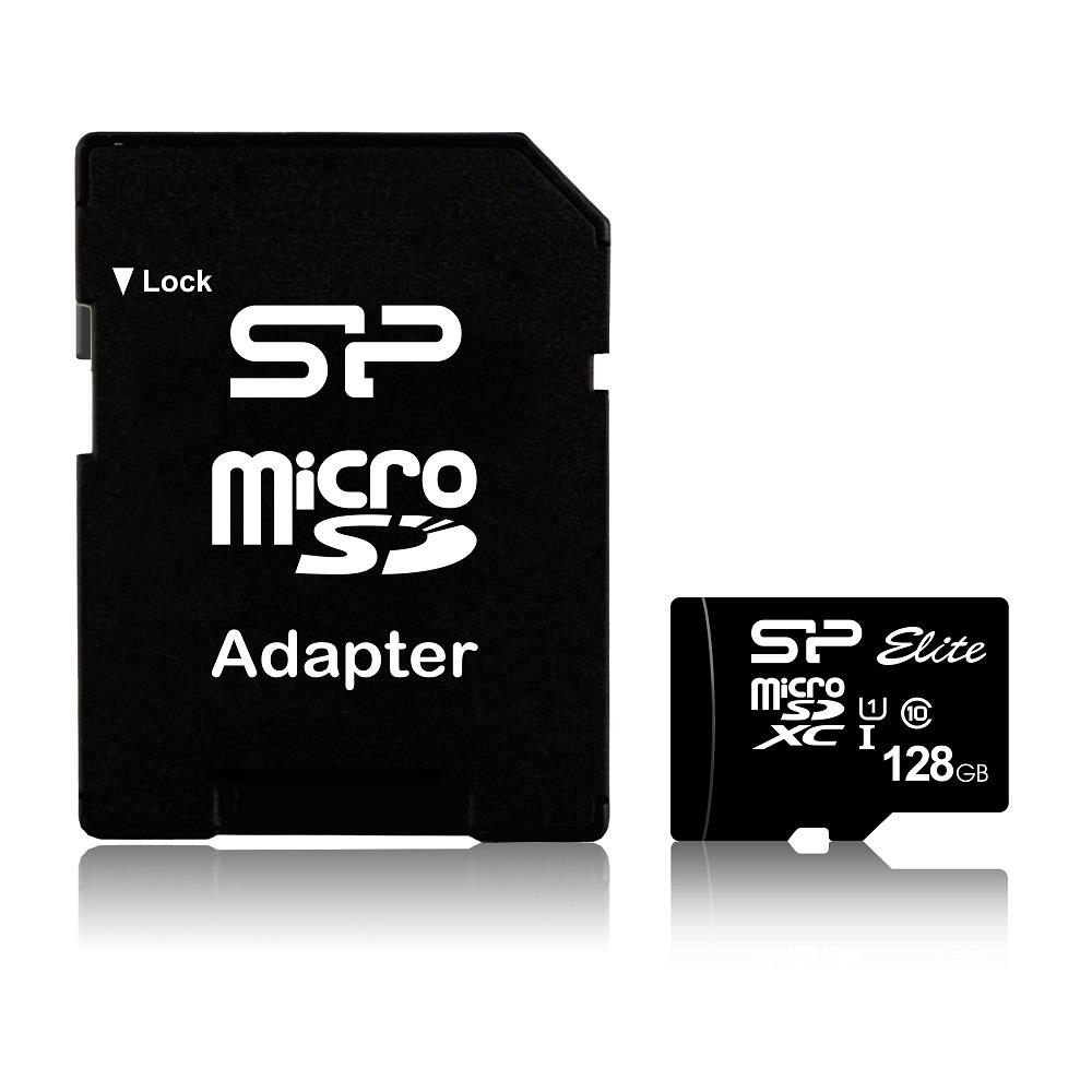 Karta pamięci microSDXC Silicon Power Elite 128GB Class 10, UHS-I, U1 + adapter SD - obrazek 2