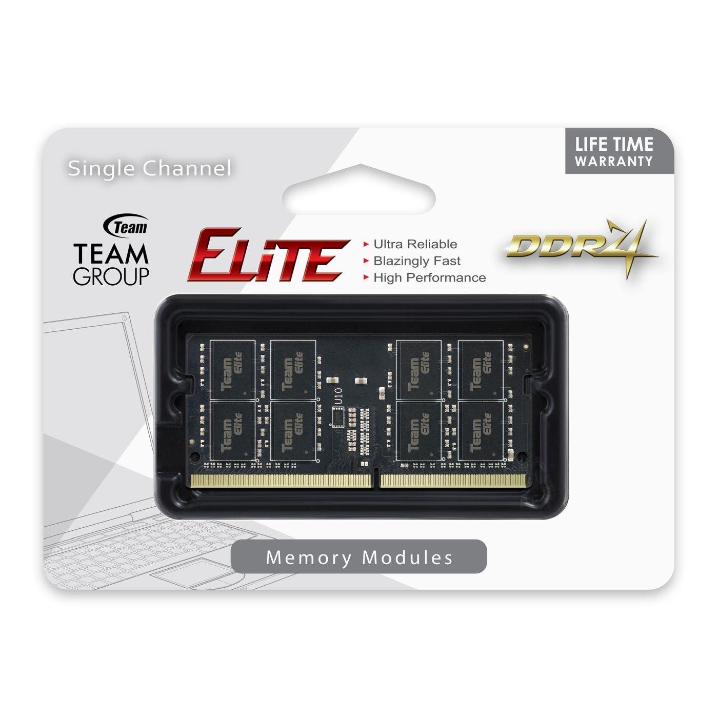 Pamięć SODIMM DDR4 Team Group Elite 8GB (1x8GB) 2666MHz CL19 1,2V - obrazek 3