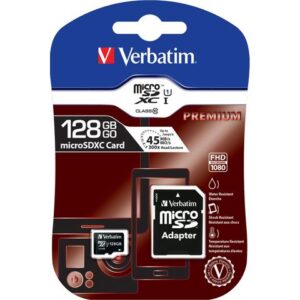 Karta pamięci MicroSDXC Verbatim 128GB Class 10 + adapter