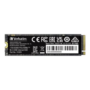 Dysk SSD Verbatim Vi5000 1TB M.2 2280 PCIe Gen4 NVME (5000/4500 MB/s)