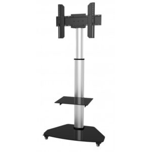 Stojak mobilny TV 37-70" do 40kg regulowany 2 półki
