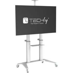 Stojak mobilny TV 70-120" do 140kg regulowany 2 półki