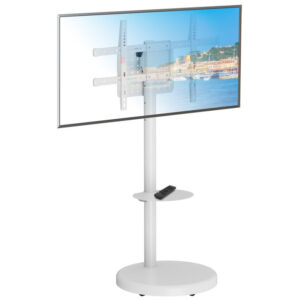 Stojak mobilny TV 37-86" do 50kg regulowany półka uchwyt AV